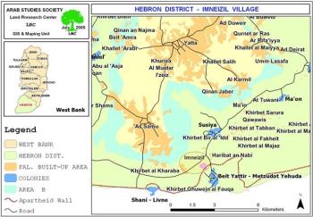 Imneizil: An already besieged village in Hebron, hit by the Wall !!!