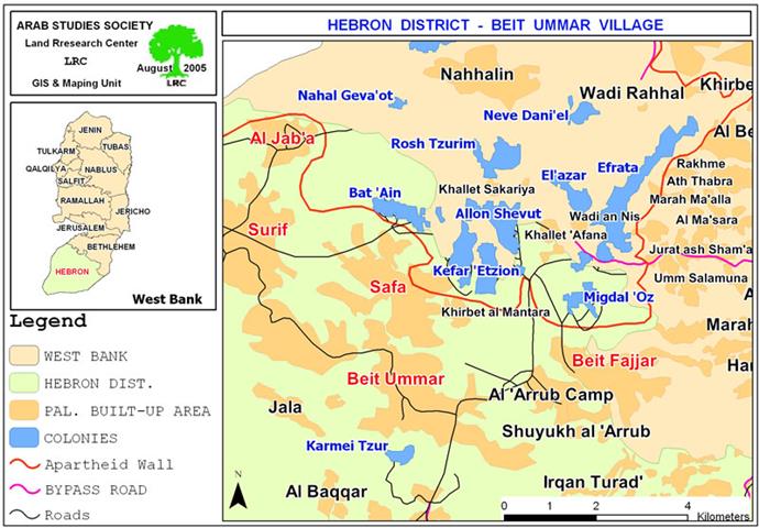 North Hebron towns and villages are targeted by the Segregation Wall