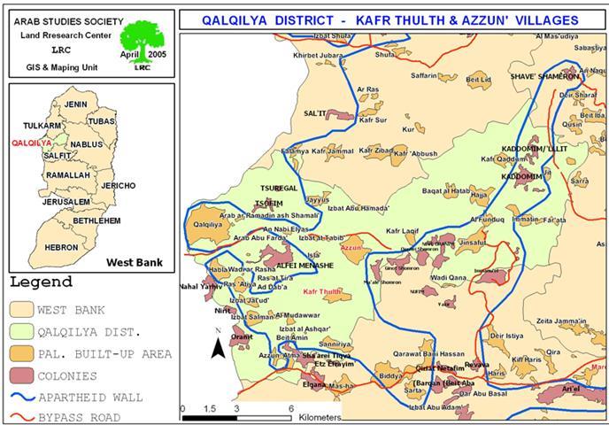 Resumption of Wall constructions in Kafr Thulth and Azzun lands – Qalqiliya governorate