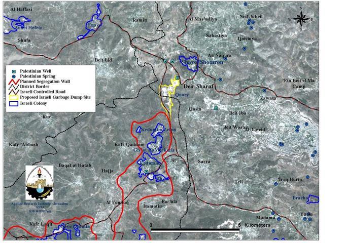 Israel escalates its violations against the Palestinian Environment !!!   The New Israeli Dumping Site