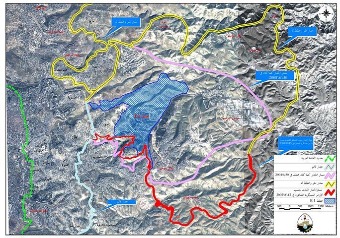شارون يعزز استيطان الضفة الغربية مقابل انسحاب غزة  إصدار أوامر عسكرية لجدار الفصل حول معاليه أدوميم