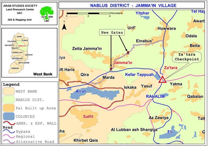 Increase of Palestinians suffering at Israeli checkpoints   ” The case of Jama’in village “