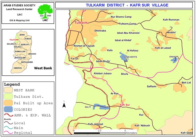 Kafr Sur’s separated land has become a target of colonial expansion