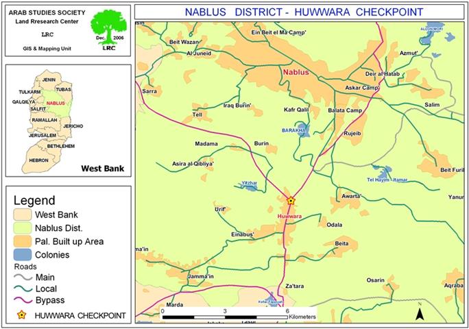 Israeli Occupation Forces Plow Land near Huwwara Checkpoint
