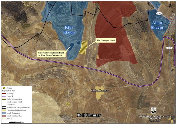 The Israeli Violations of the Palestinian Environment in Beit Ummer Town