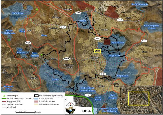 Two residential Complexes in Beit Hanina city are notified with demolition