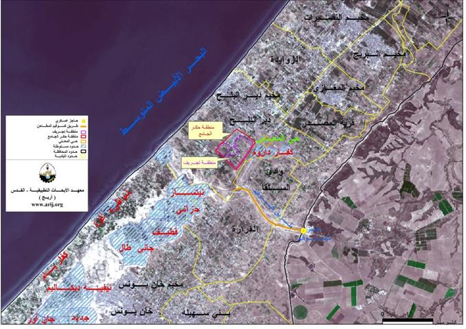تدمير مستمر لمنطقة حكر الجامع – دير البلح