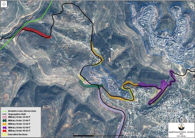 The enclavement of Al Walajeh Village