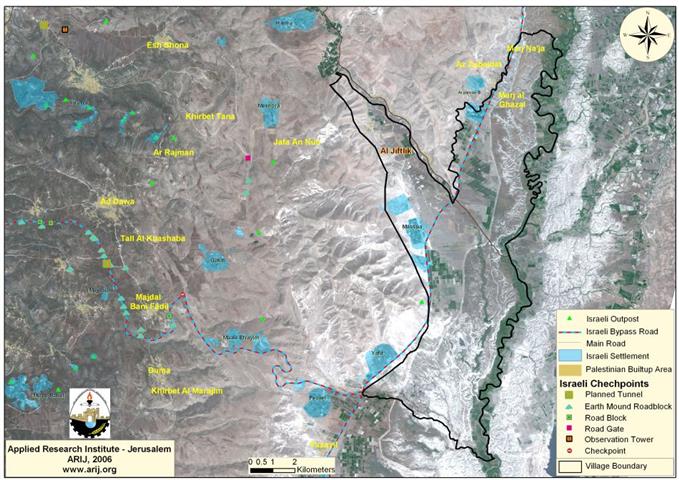 Israel Hits Al “Jiftlik” Village, north of Jericho Governorate