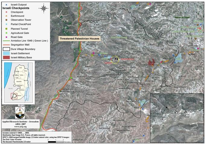 Military Warnings to Construction Processes in Nine Palestinian Structures in Fuqeiqis villahe and Khirbet Salama in Hebron