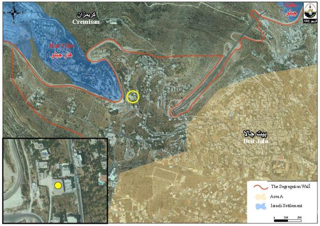 In light of Obama’s visit, the Israeli Civil Administration targets a Palestinian building with demolition order in Beit Jala city