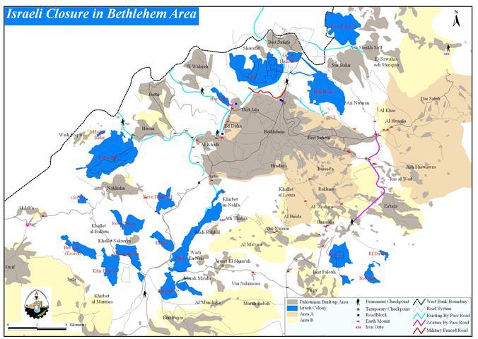 Die Isolierung Bethlehems und seiner B?