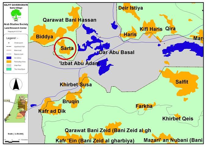 Land Confiscation, Tree Burning and Uprooting Campaigns against the Village of Sarta !!!