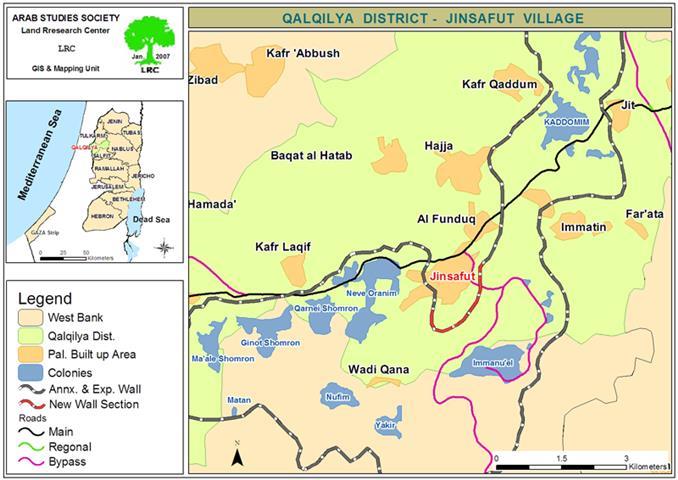 Jinsafut village’s land devastated for Wall construction