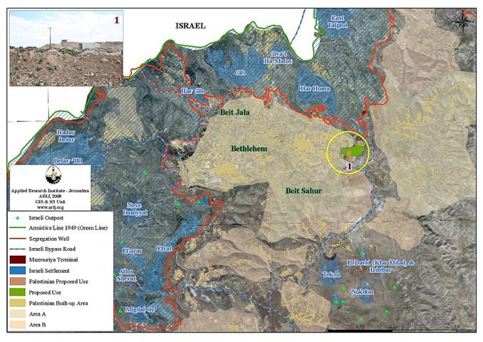 Alert on Ush Ghrab; East of Beit Sahour