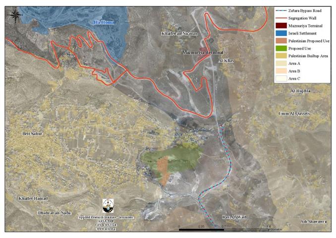 Settlers celebrate Israel’s 60 years of Independence by constructing a new Jewish community on lands of Beit Sahour city