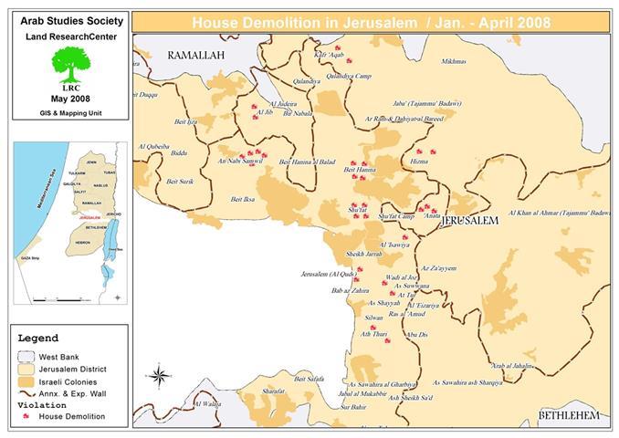 Housing Rights Violations in Jerusalem during the First Quarter of 2008