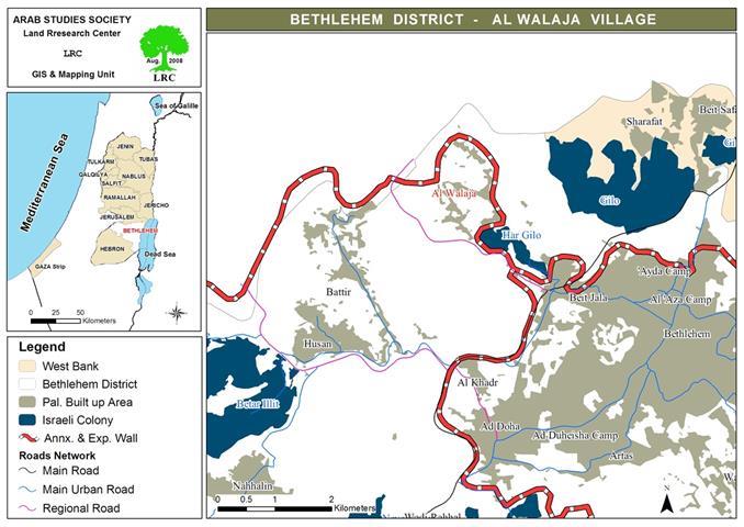 Israeli Occupation Forces Prevents the Construction of a Tourist Road in Al Walaja Village