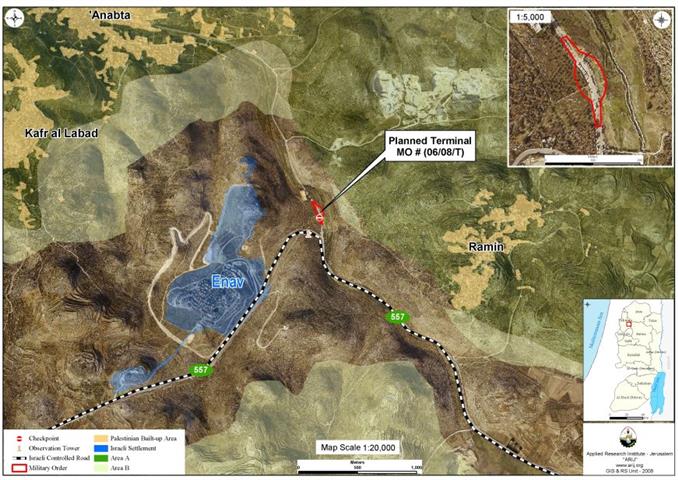 The Expansion of Enav Checkpoint  Tightening the Seige of West Bank Northern Governorates