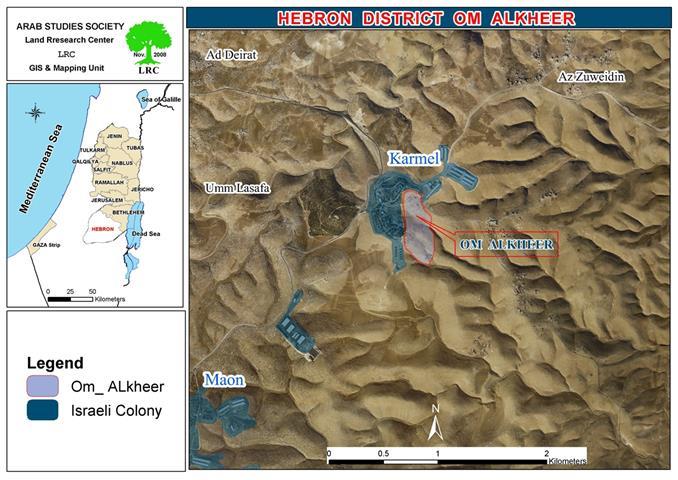For the Sake of Karmeil Colonists, Israeli Occupation Forces Demolish Shelters of Arab Al Hathalin