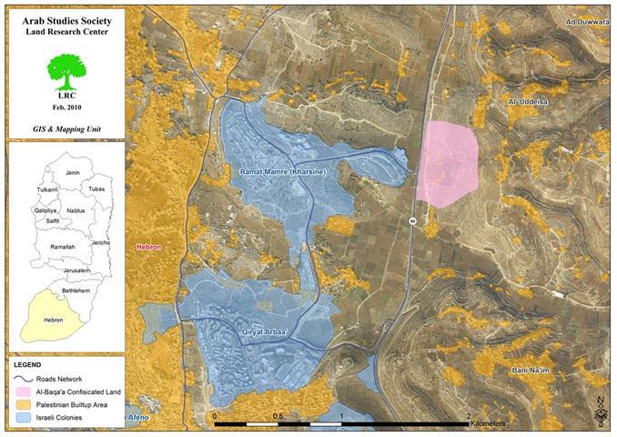 Israeli colonists plant a hill with trees, a preamble step to confiscating it.