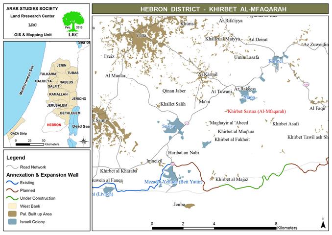 Halt of construction order in Khirbet Al Mufaqra