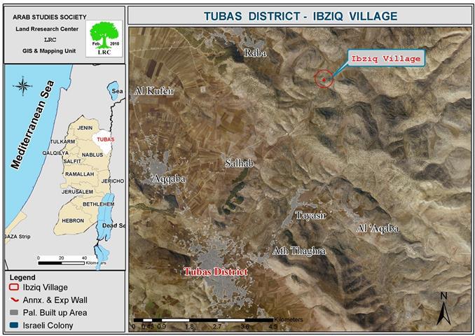 Eviction orders against a number of structures in Ibziq village
