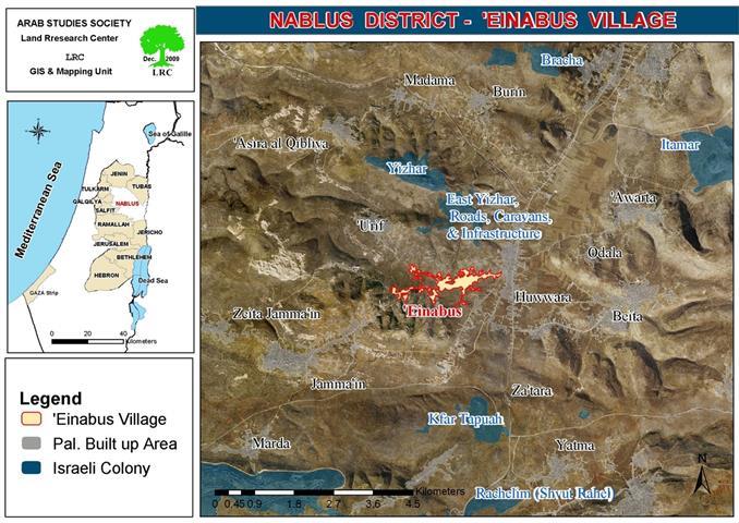 Continuous Colonists’ Aggressions against Palestinian Lands and Belongings in ‘Einabus Village