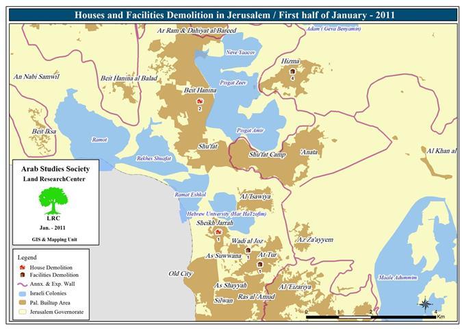 The Israeli Municipality in the Occupied city of Jerusalem Demolishes Nine Structures