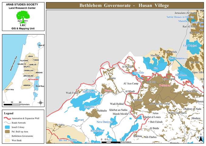 Cutting 34 trees in Husan village  – Bethlehem Governorate