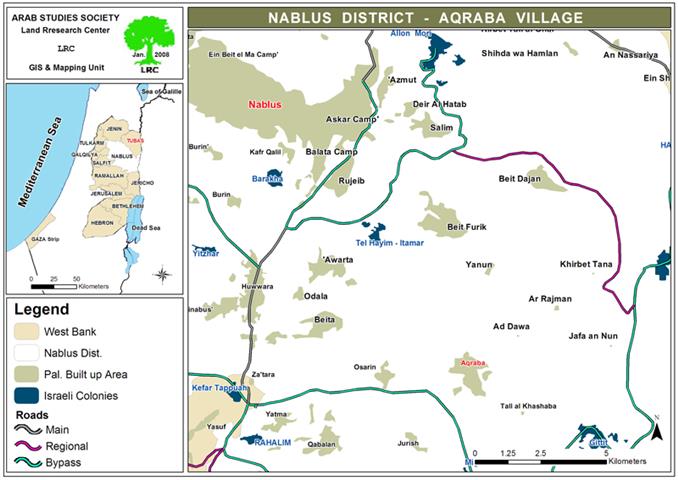 Israeli Occupation Forces Issues Demolition Orders Against Water Cisterns in Aqraba town south Nablus