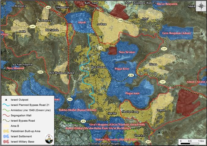 To assure “transportation contiguity” in Jerusalem   “Israel is constructing a new bypass road north of Jerusalem city at a cost of NIS 112 Million”