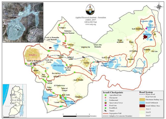 Plans for construction in Israeli Settlements in the West Bank are vigorously flourishing in 2007