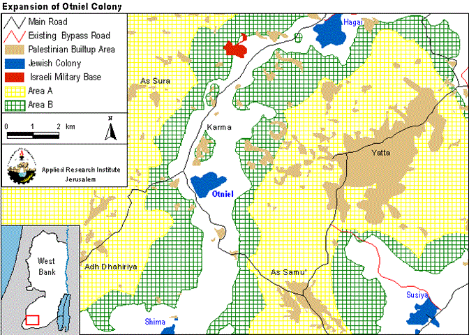 Otniel settlement Expanding At The Expense Of Yatta village