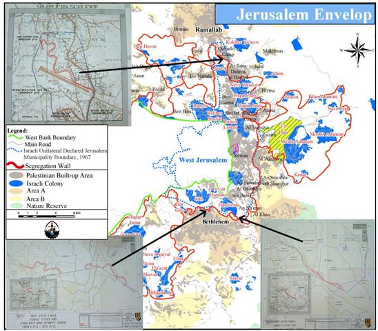 Israel Illegally confiscates Palestinian Lands in the West Bank under Israeli Land Acquisition law.
