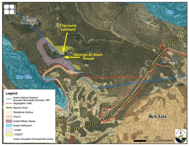“Balancing Israel’s security needs on the expense of Palestinians lands”   Israel rules to construct the wall on Lands of Cremisan in Beit Jala city