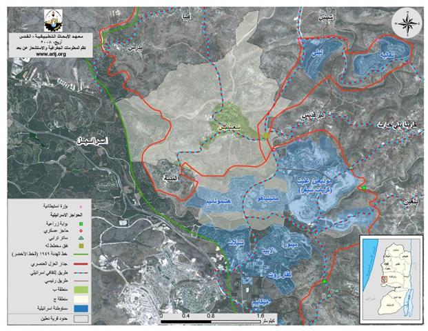 جيش الاحتلال الاسرائيلي يقوم بهجمة وحشية ضد قرية نعلين الفلسطينية الواقعة شمالي غرب محافظة رام الله