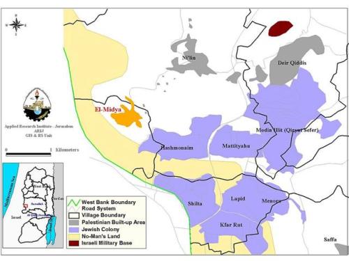 The series of Israeli annexation and threatening are now targeting AL-Midya village in Ramallah district