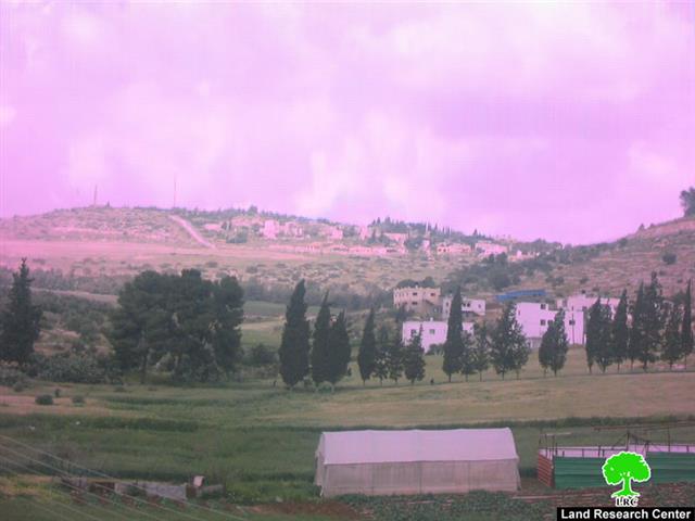 Colonists Pollute the Environment in the Village of Al Jalboun