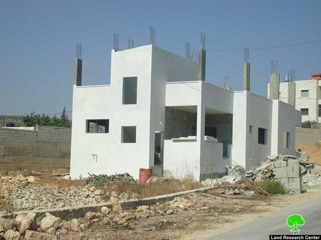 Israel Issues Stop Work Orders against Palestinian Structures in the Village of Kafl Haris