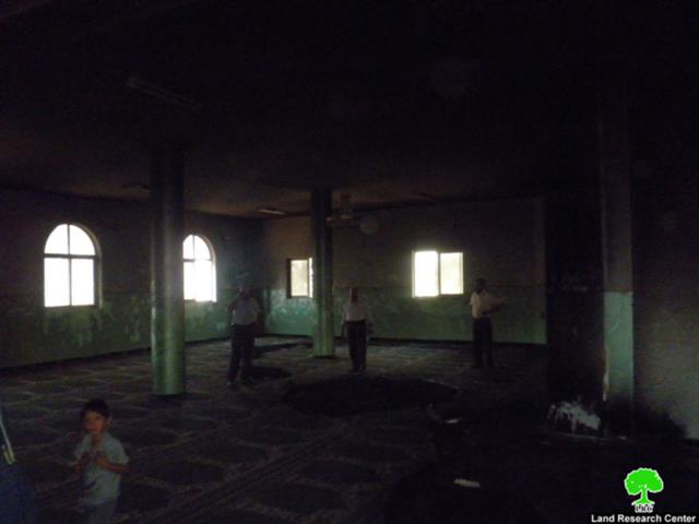 Setting a Mosque Ablaze in Al Mughayyir -Ramallah Governorate