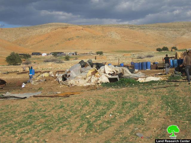Demolishing Three Structures in Humsa- Tubas governorate