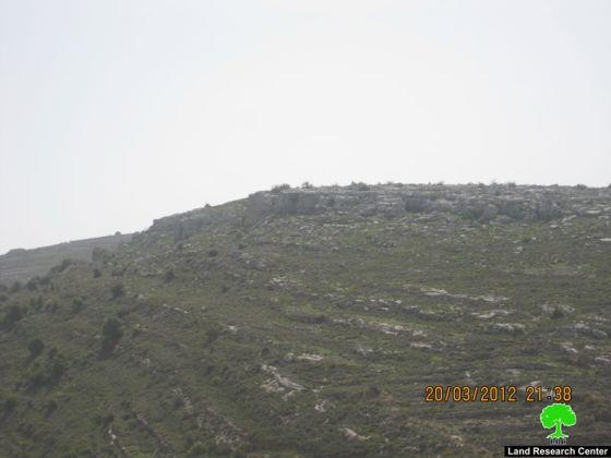 إخطارات بمصادرة أراضي في قرية نحالين