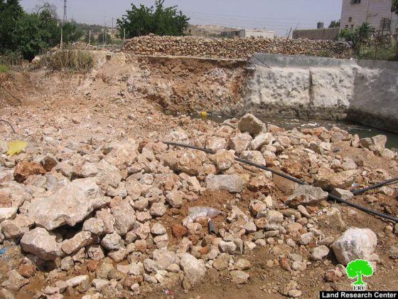 Confiscating irrigation networks and ravaging crops in Al Baq’a – Hebron city.