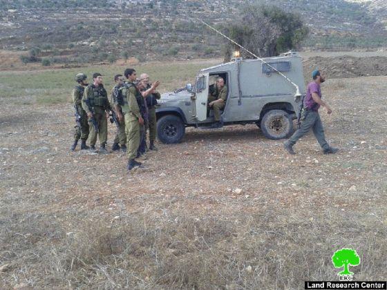 الشروع  بتجريف 15 دونماً في خربة اليانون /محافظة نابلس