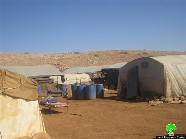 Notifying three residential and agricultural structure with stop work in Tubas