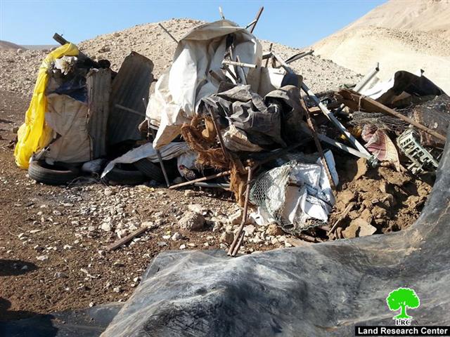 Razing a barn in Al ‘Auja