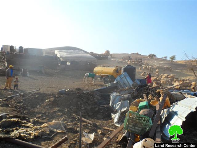 A large-scale demolition operation in the Jordan Valley
