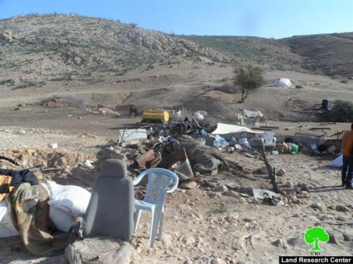 الاحتلال الإسرائيلي  يهدم التجمع البدوي  “أم الجمال”  بالكامل في منطقة الأغوار الشمالية