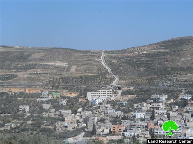 A confiscation order on a 4-dunum piece of land in Madama and Tell villages
